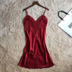 Sexy Lingerie Women Silk Lace Robe Dress Babydoll Nightdress Nightgown Sleepwear