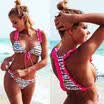 Women Push-up Padded Bra Bandage Bikini Set Swimsuit Triangle Swimwear Bathing