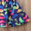Toddler Kids Baby Girl Off Shoulder Tops Butterfly Skirts Mini Dress 2Pcs Outfit