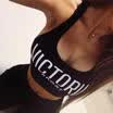 AU Women Workout Sport Bra Stretch Running Gym Yoga Padded Fitness Tank Tops