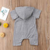 Newborn Infant Baby Boy Hooded Bodysuit Romper Jumpsuit Clothes Outfits 0-24M