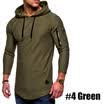 Mens Long Sleeve Hoodie Muscle Sweatshirt Cool Hoody Tops GYM Sport Hoodies