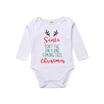 XMAS Newborn Kids Baby Boys Girl Deer Cotton Tops Romper Bodysuit Outfit Clothes