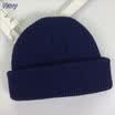 Mens Women Beanie Knit Ski Cap Hip-Hop Blank Color Winter Warm Unisex Wool Hat