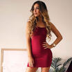 Womens Strappy Plunge Bodycon Dress Ladies Evening Party Midi Dress 6-14