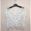 US Women Summer Batwing Crochet Lace Top T-shirt Beach Sexy Casual Loose Blouse
