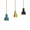 Baycheer HL478988 Contemporary Simple Style Cylindrical Pendant Fixture in Polished Black FinishBig