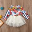 US Neborn Baby Girls Infant Pageant Wedding Flower Princess Tutu Party Bow Dress