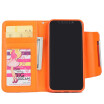 New iPhoneX Mobile Phone Cases Samsung Mobile Shell Wallet Flip Card Protector Orange