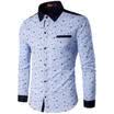Luxury Mens Stylish Casual Dress Shirt Slim Fit T-Shirts Formal Long Sleeve HOT
