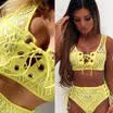 Women Bandage Bikini Push-up Padded Bra Swimsuit Bathing 2pcs Set Swimwear