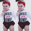 US SANTAS HOHO HOMIE Baby Kids Boys Girl Cotton Summer T-Shirt Clothes Tee Tops