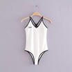 Womens Sleeveless Bodysuit Leotard Bodycon Bandage Jumpsuit Romper Tops Blouse