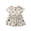 Newborn Infant Newborn Kid Baby Girls Short Sleeve Unicorn Dress Outfits Sunsuit