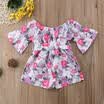 Infant Toddler Kids Baby Girl Off The Shoulder Romper Jumpsuit Playsuit Sunsuit