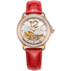 EBOHR Womens Watch Red Strap Waterproof Mechanical Watches