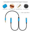 35mm Earphone Mic Audio Y Splitter Cable Male to 2 Female Plug Converter Gifts
