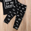 Newborn Kids Baby Boys Short Sleeve Tops Cartoon Dinosaur Pants Legging Outfits