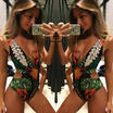 Women Monokini Swimwear Beachwear Push up One piece Bikini Swimsuit Bathing Suit