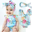 WXFUS Newborn Infant Baby Girl Floral Bodysuit Romper Jumpsuit Outfits Sunsuit