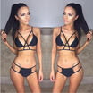 Women High Waist Push-up Padded Bandage Bikini Set Swimsuit Swimwear Bathing US