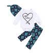 Newborn Baby Boy Girl Clothes Jumpsuit Romper Bodysuit Long Pants Hat Outfit