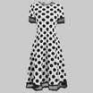 Women Vintage 50s 60s Retro Rockabilly Pinup Housewife Party Swing Dot Dress
