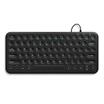 BOWHW098S-A mute round concave key ultra-thin wired keyboard office notebook portable USB keypad black