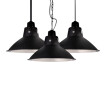 Baycheer HL478956 Railroad Shade 1 Light Hanging Coffee Shop Fixture in Satin BlackSmall