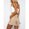 Lady Floral Chiffon High Waist Bandage Casual Summer Beach Pants Shorts UK Stock