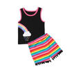 Summer Kids Toddler Baby Girl Floral T-shirt Crop TopShorts Outfit Clothes Set