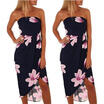 Summer Womens Floral Bodycon Dress Sleeveless Long Cocktail Clubwear Sundress
