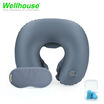 Wellhouse Set Of 3 Inflatable U Shape Neck Pillow Portable Neck Cushion Travel Pillow For Head & Neck Care