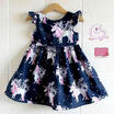 Newborn Baby Girls floral Print Cartoon Dress Outfits Set Party Princess Skirt