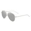 Parsons PARZIN classic toad section polarized sunglasses fashion couple models bright color sunglasses 8075 silver frame reflective film ice blue