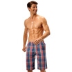 Jingdong Supermarket seven wolves mens beach pants mens cotton shorts a Luo pants British wind casual pants deep blue 06498 XL