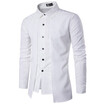 Fashion Mens Luxury Casual Stylish Slim Fit Long Sleeve Casual Dress Shirts Tops