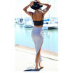 US STOCK New Women Summer Stripe Short Mini Dress Skirt High Waist Beach Dress