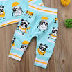 2PCS Newborn Toddler Baby Boys Girls Panda Hooded TopsPants Kid Clothes Outfits