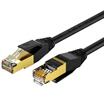 Wins shengwei LC-7010G flame retardant plus seven types of cable Cat7 class oxygen-free copper twisted pair 1 meter black 10G finished high-speed computer broadband cable