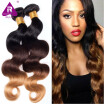 1 Bundle Of Ombre Brazilian Body Wave T1B 4 27 Ombre Brazilian Hair 1 Piece Honey Blonde Brazilian Ombre Body Wave Virgin Hair