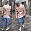 Mens Skinny Jeans Rip Slim fit Stretch Denim Distress Frayed Biker Jeans Boy UK