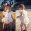 Newborn Infant Baby Girl Romper Lace Bodysuit Sunsuit Jumpsuit Clothes Outfits D