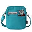 Princess princess pocket cat original embroidery oblique square bag canvas bag 1701XT001 green