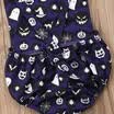 Newborn Baby Boys Girls Romper Skull Devil Bodysuit Clothes Halloween Costume