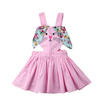 Toddler Kids Baby Girl Bunny Ears Flower Sleeveless Dress Cotton Sundress 1-6Yrs