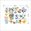 Pokemon Go Characters Wall Stickers Cute Pikachu Mural PVC Decal Kids Room Decor