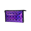2018 New Fashionable Geometric Cosmetic Bag For Women Luminous Makeup Cases Ladies Zipper Cosmetics Organizer Folding Travel Make