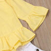 Fashion Kids Baby Girls Tops T-shirt Hole Pants Leggings Outfit Set Clothes