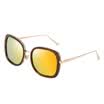 Parsons PARZIN fashion polarized sunglasses women&39s anti-UV sunglasses 9851 tea frame reflective film yellow film